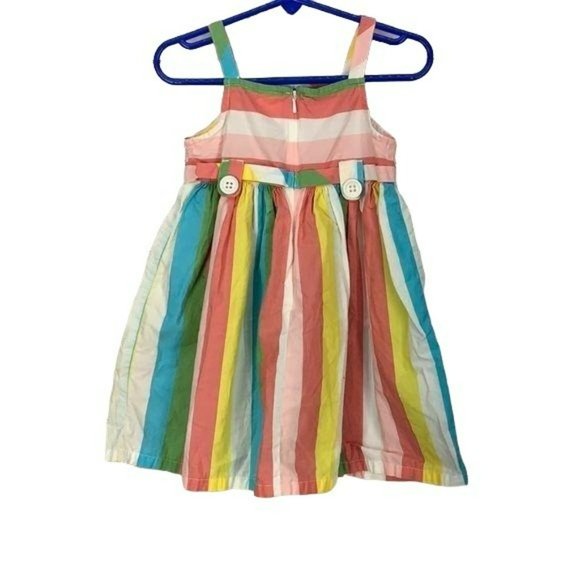 Gymboree Infant Girls Rainbow Striped Sleeveless Dress 18-24 Months - Picture 2 of 6